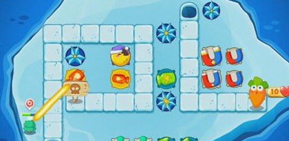 保卫萝卜2 极地 第117关 金水晶萝卜攻略