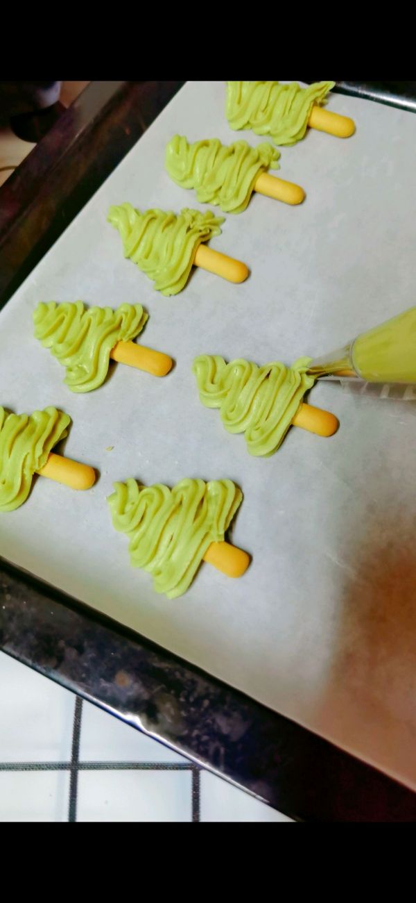 圣诞抹茶麻薯曲奇