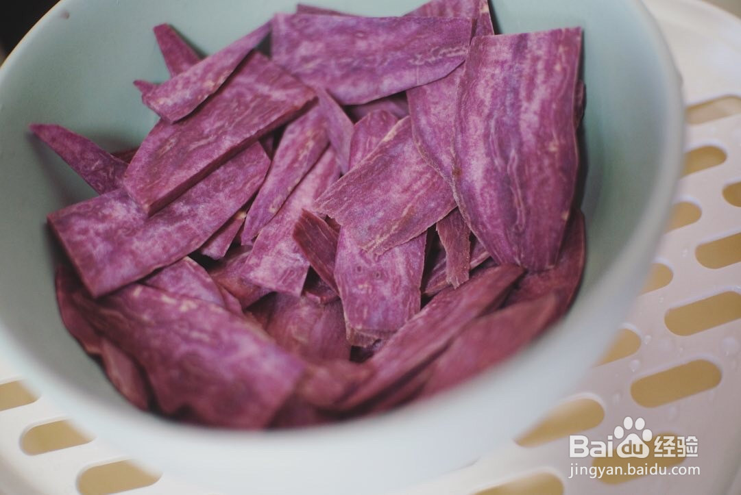 紫薯枣泥米糕的做法