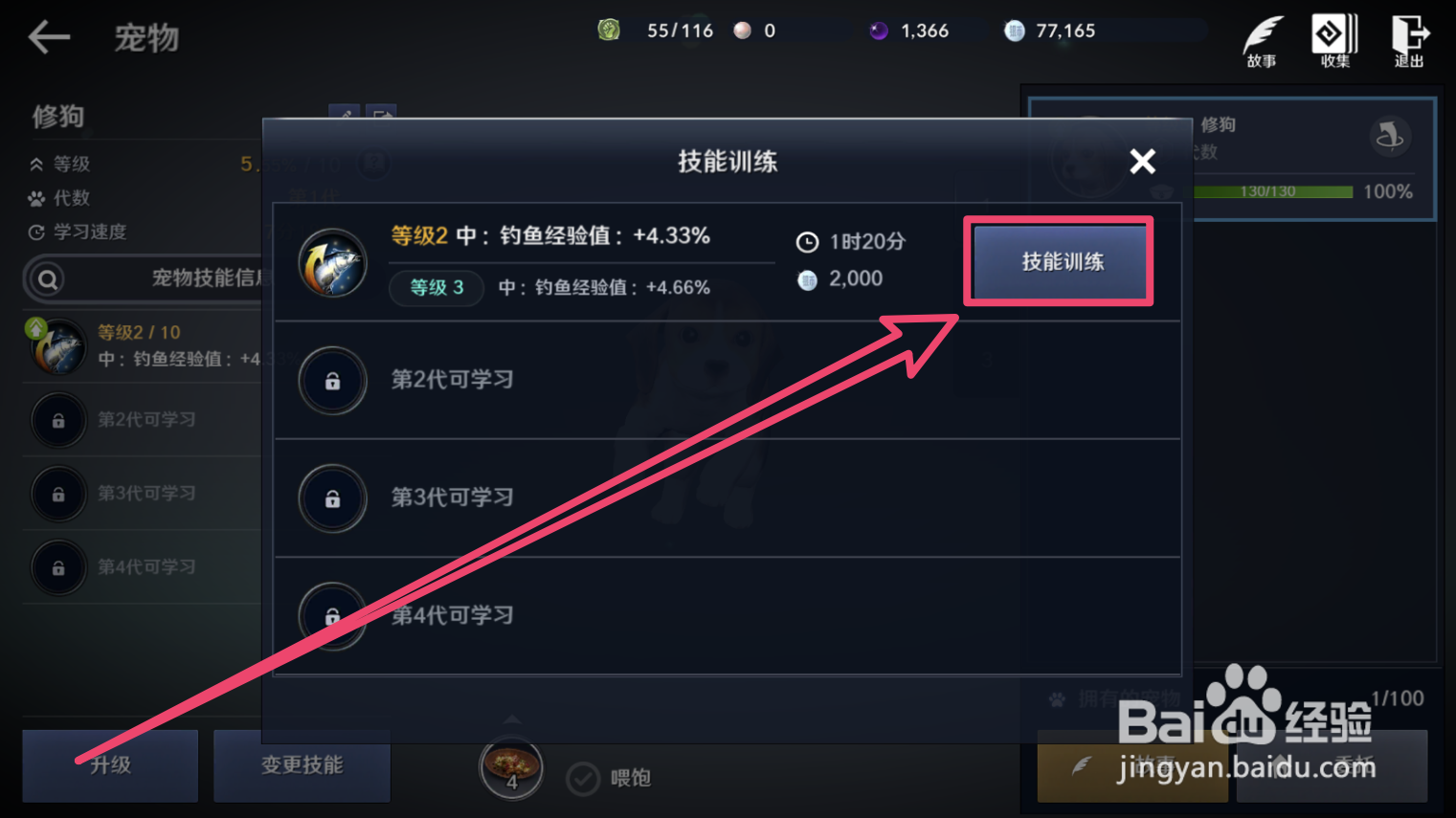 黑色沙漠手游如何让宠物训练技能