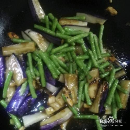 豇豆素炒茄条