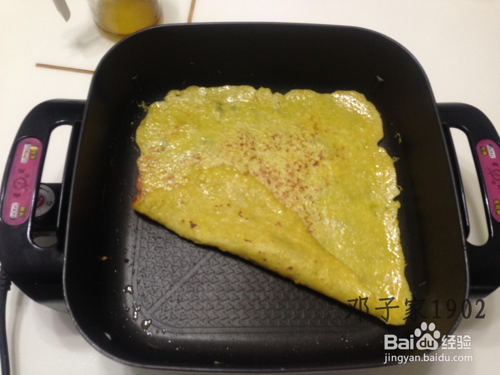 邓子家的营养早餐：苹果蛋饼