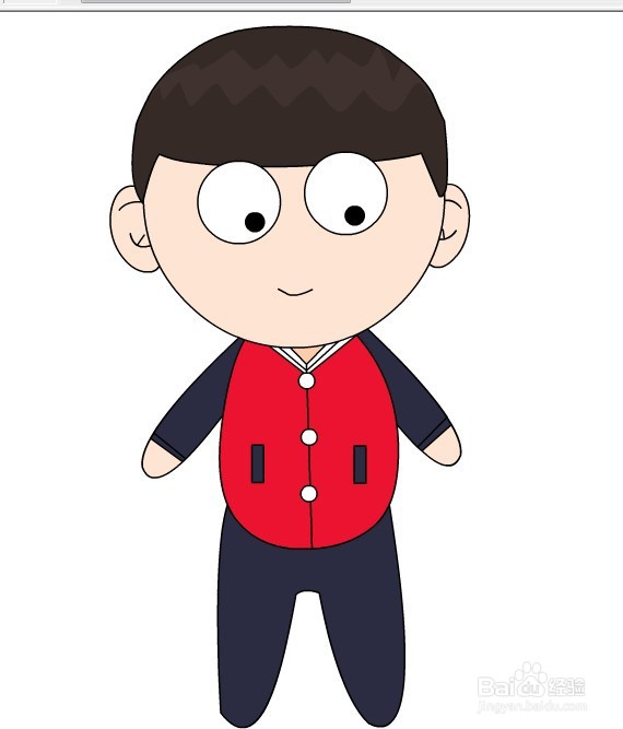 flash如何绘制小学生卡通人物