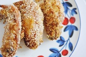 无油蒜香烤翅便当的做法