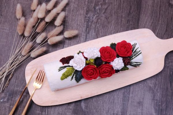 ❤️ 圣诞裱花蛋糕卷❤️