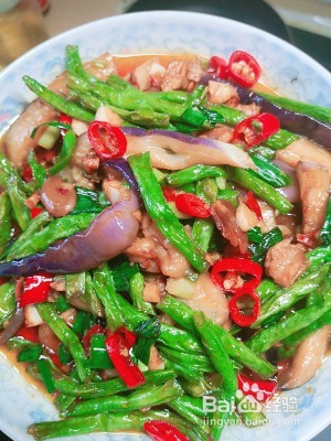 家庭版茄子豆角
