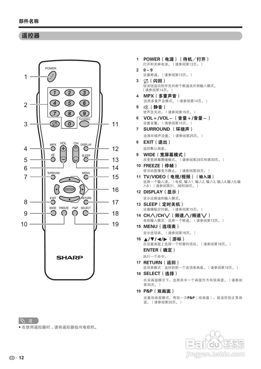 夏新电视说明书图片