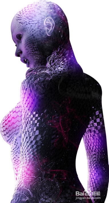 photoshop Cs5教程：[12]紫色非主流人物特效