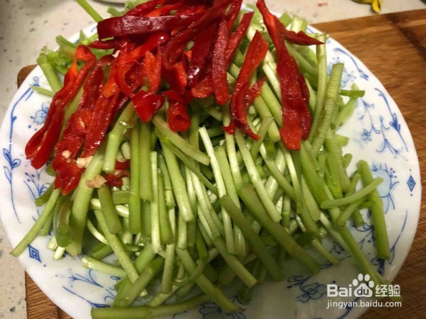 芦蒿清炒肉丝