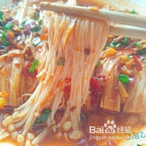美味麻辣金针菇，超级下饭。