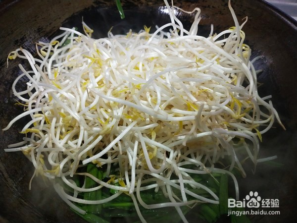 韭菜炒绿豆芽