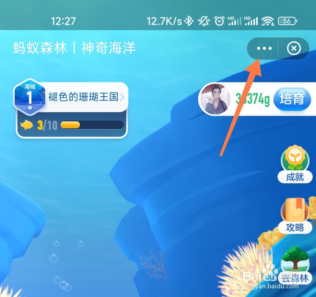 支付宝神奇海洋怎么关掉
