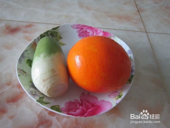 橙子皮拌青萝卜丝的制作方法