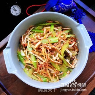 油豆腐丝拌西芹