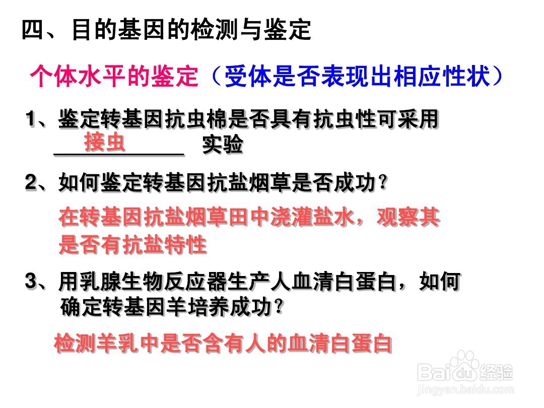 基因工程四个基本步骤