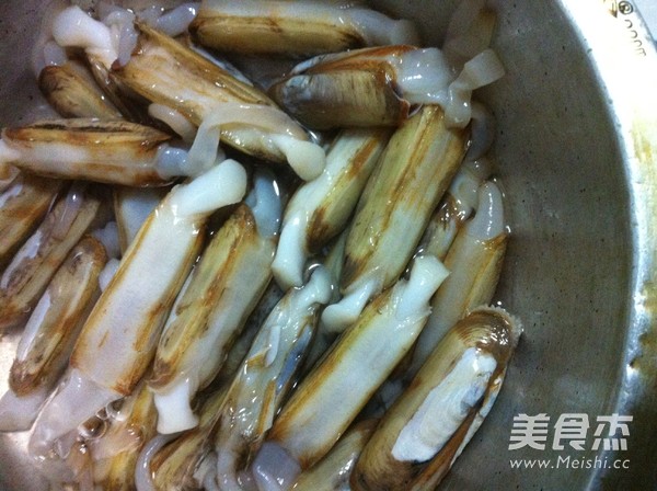 辣炒蛏子的做法