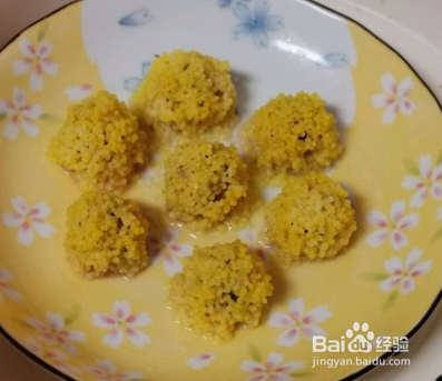 小米牛肉丸子的做法