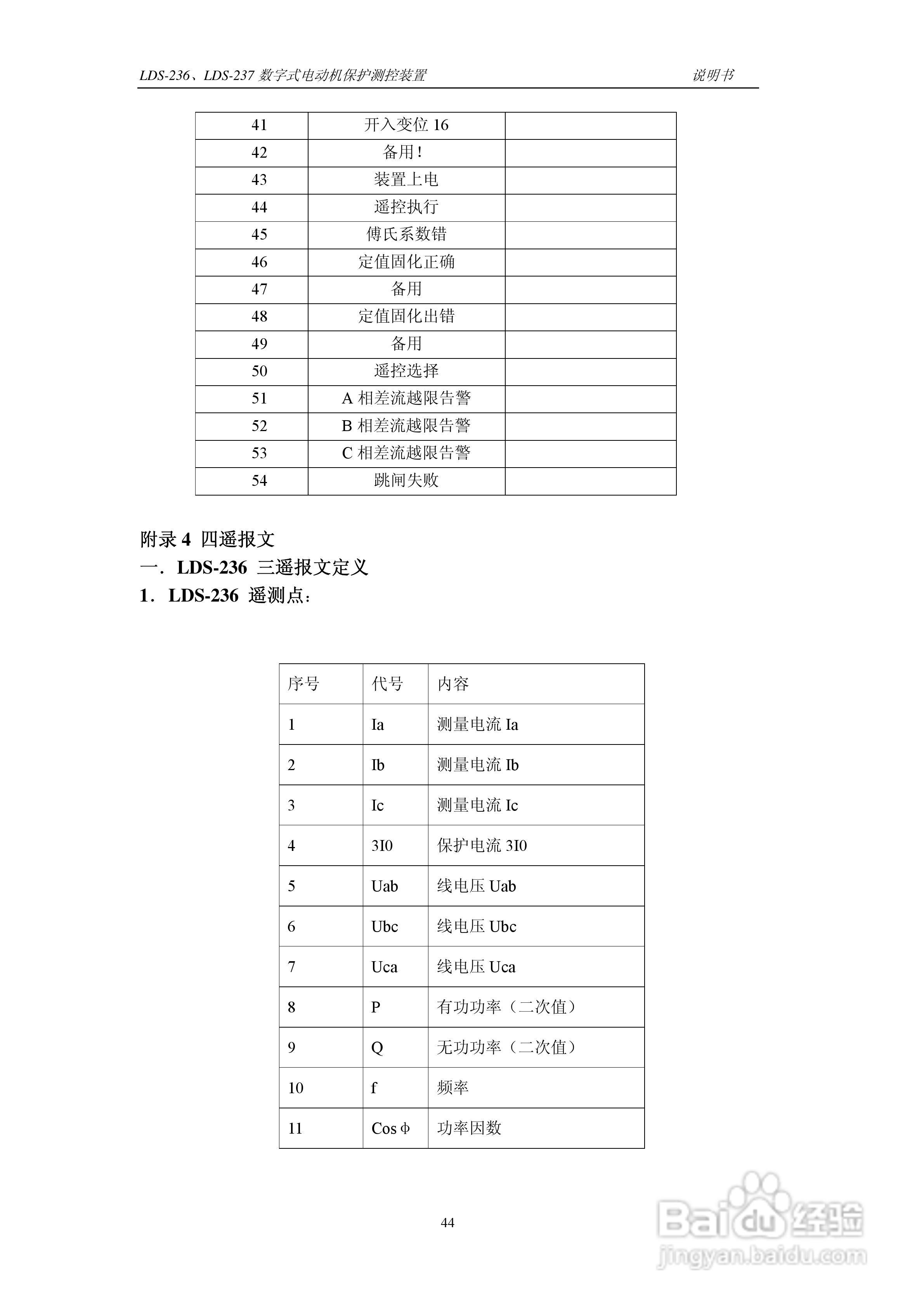 LDS-236/237 数字式电动机保护测控装置说明书:[5]