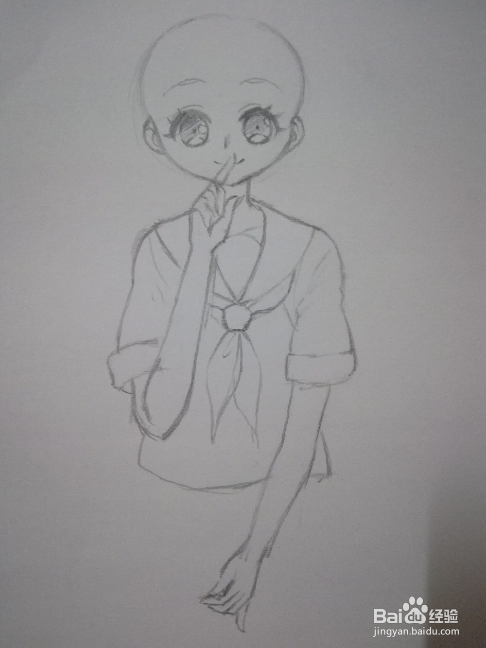 水手服漫画人物手绘自学教程