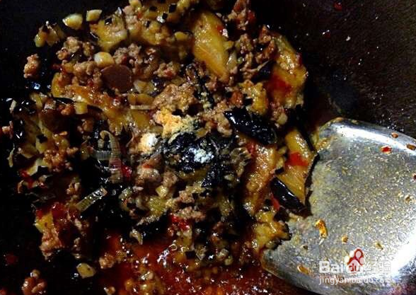 安全健康的肉末茄子