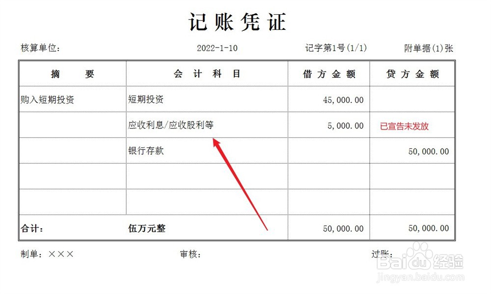 短期投资的账务处理