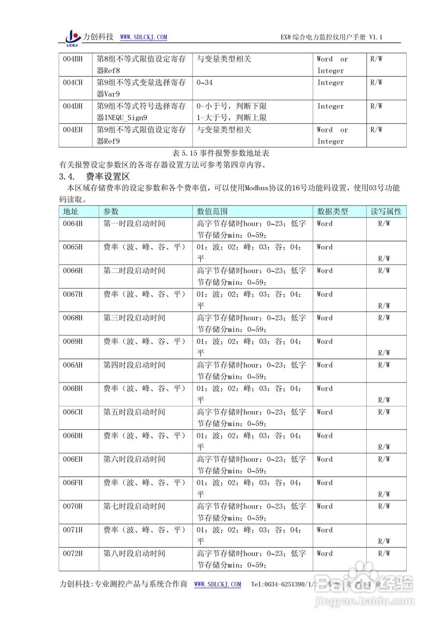 EX8系列综合电力监控仪表使用说明书:[6]