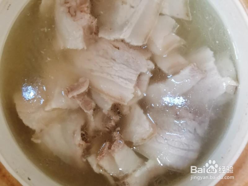 萝卜白肉连锅汤的做法