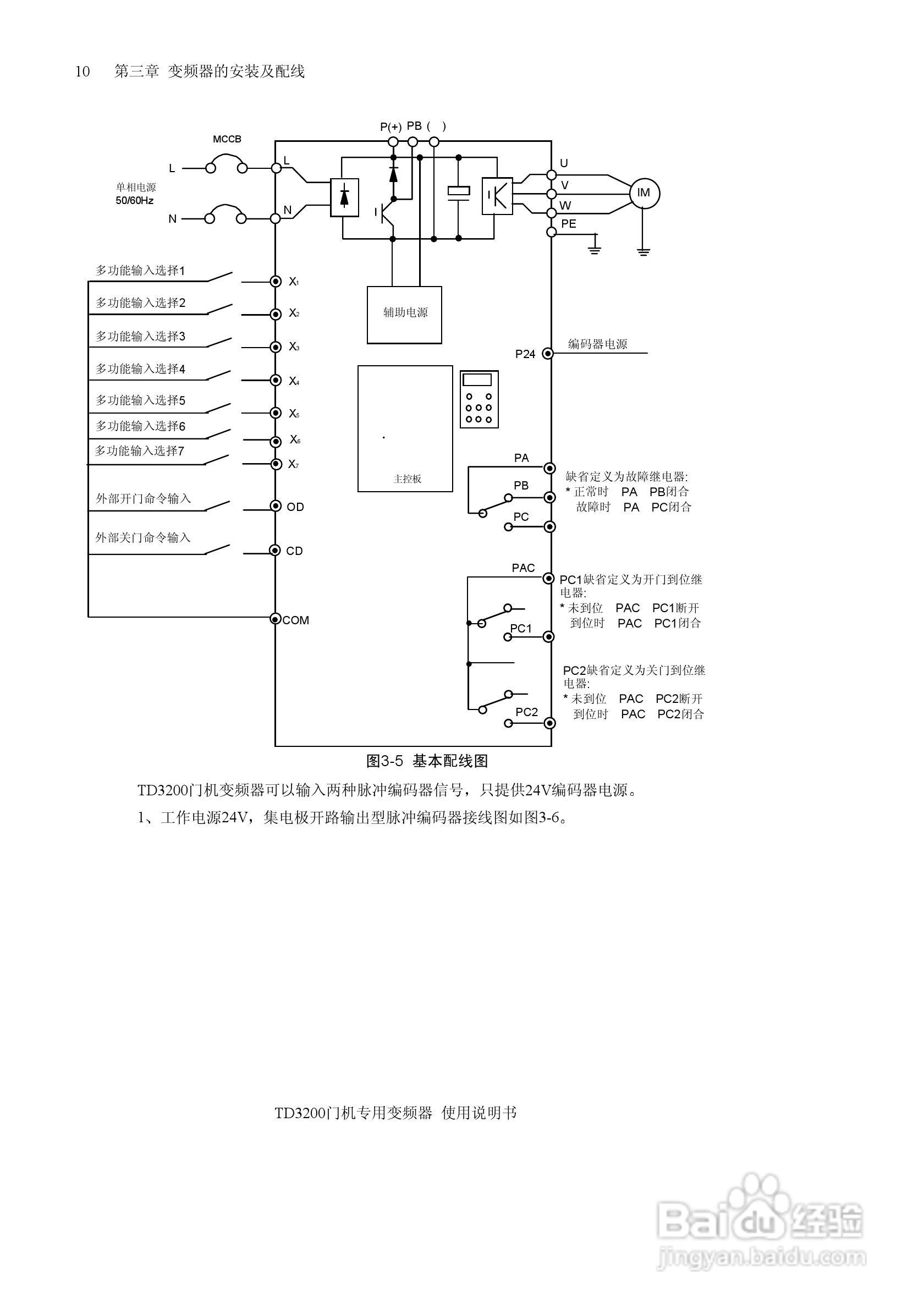 艾默生的门机控制器TD3200说明书:[2]