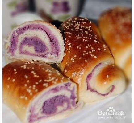 <b>芝麻紫薯面包卷</b>