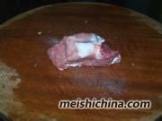 西兰花两吃之---【兰花梗炒肉】