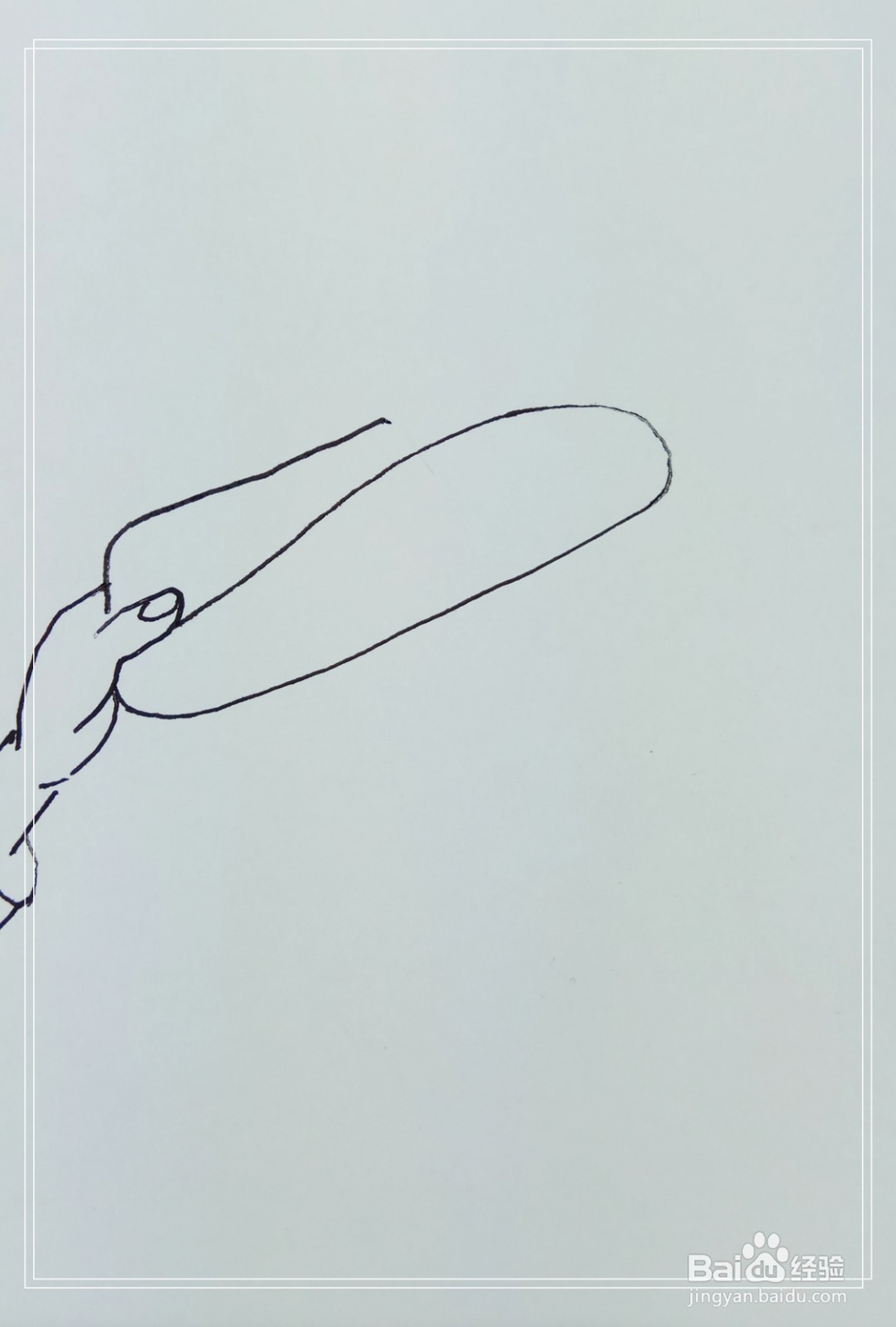 怎样画简笔画“手拿着帽子”？