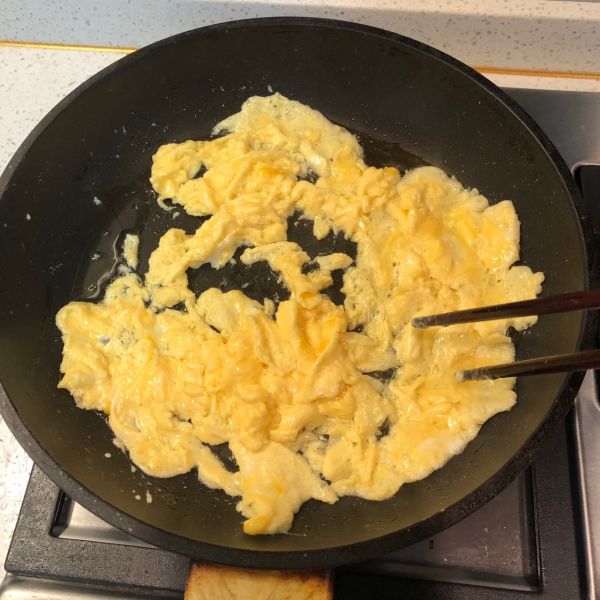青椒鸡蛋打卤面