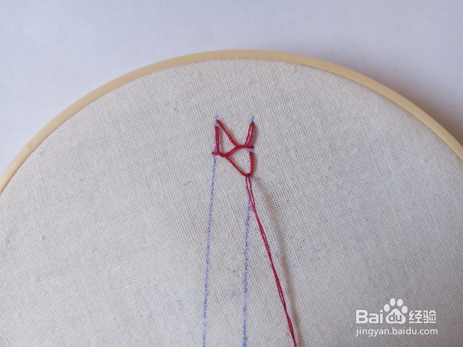 怎样绣闭口羽毛绣