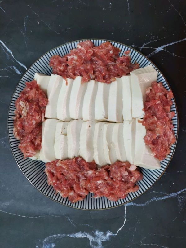 鸡蛋肉沫蒸豆腐