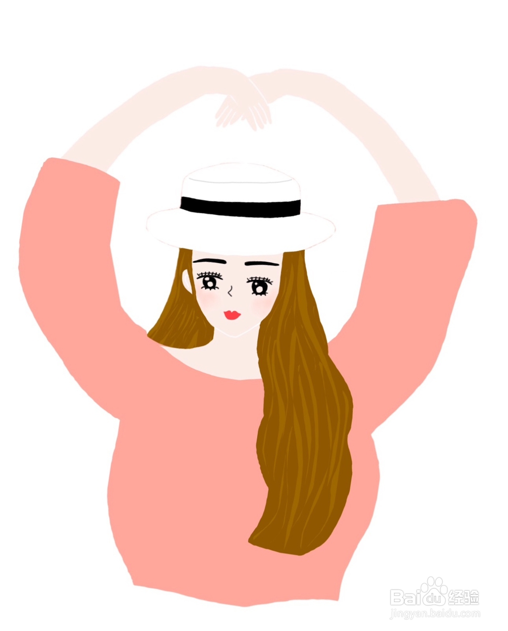 dxdll手绘之跳舞的女孩