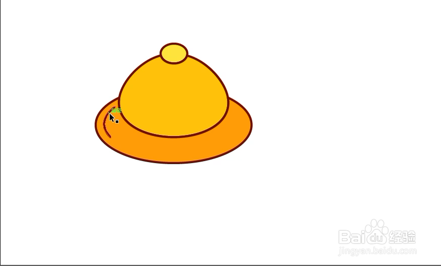 怎样在illustrator中绘制黄帽小图标