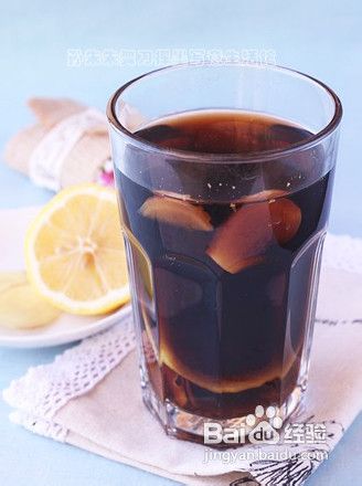 怎么制作柠檬可乐生姜茶
