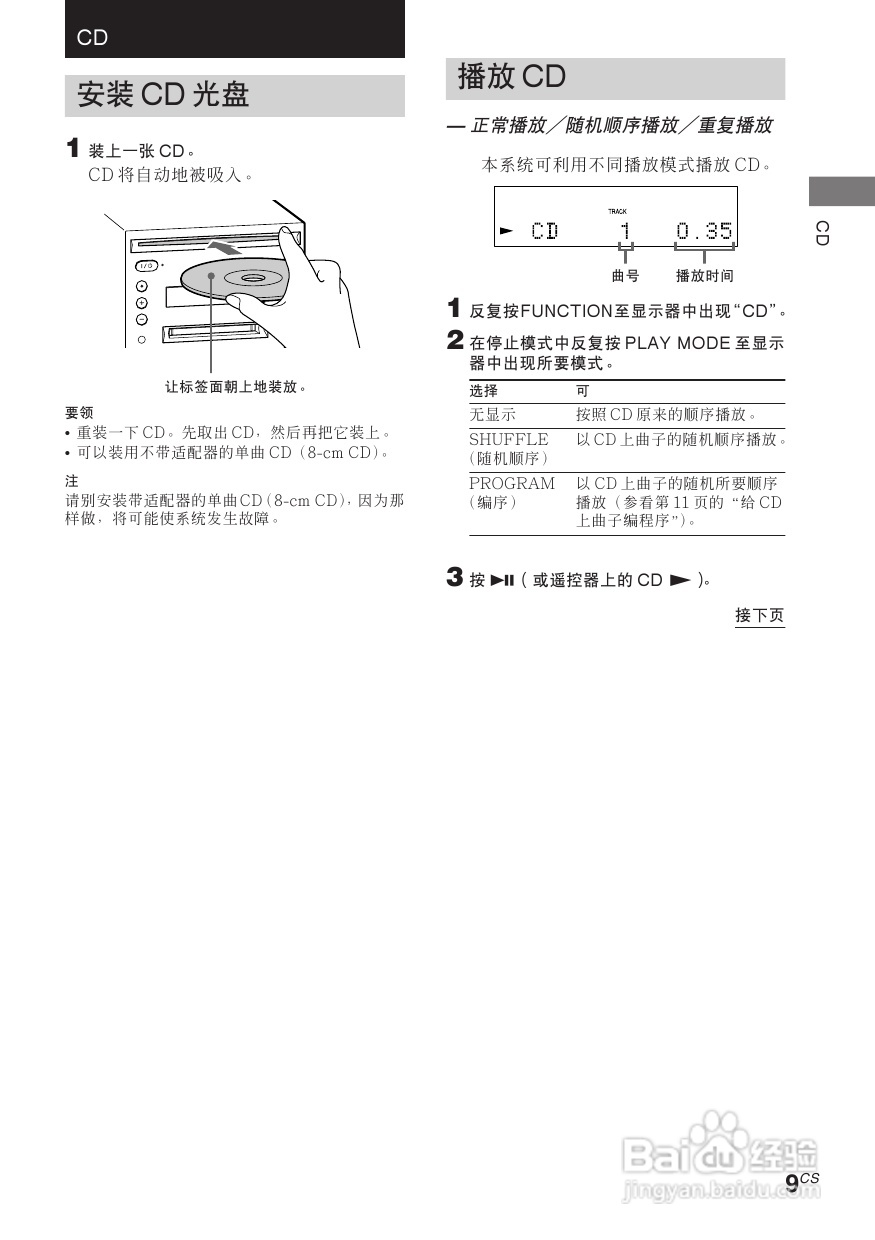 索尼CMT-C5迷你组合音响使用说明书:[1]
