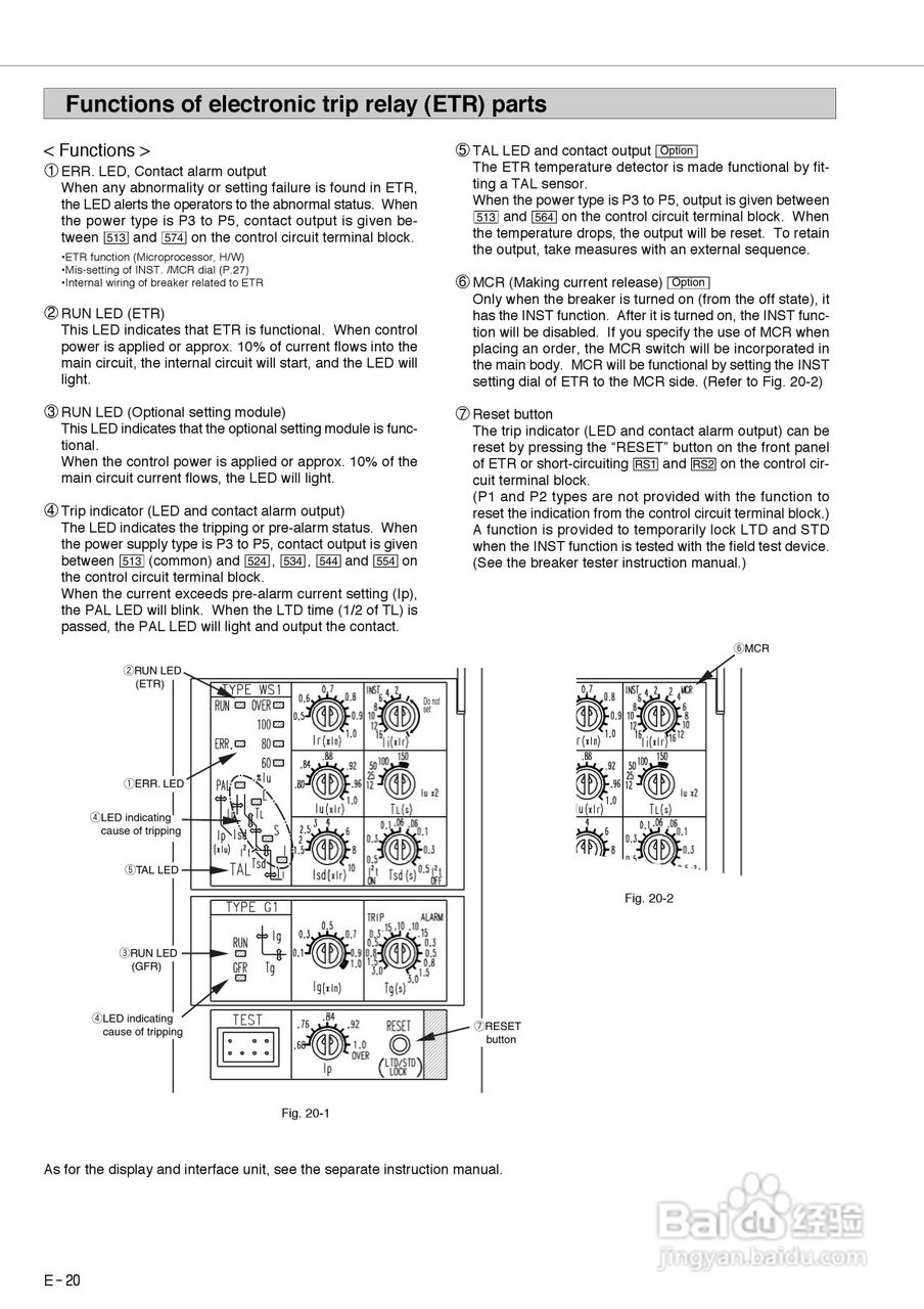 三菱 Type AE-SW低压空气断路器使用说明书:[2]