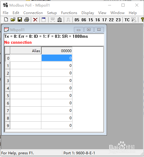 Modbus通信测试方法