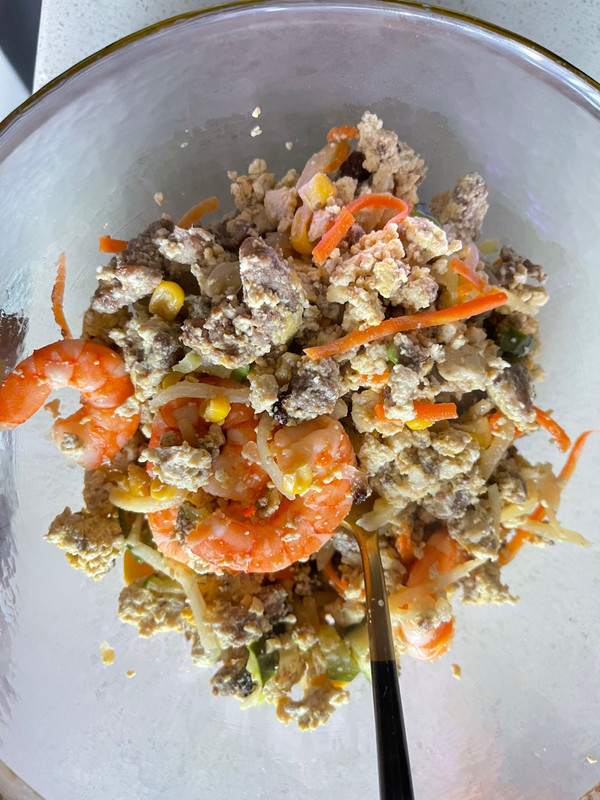 低脂无油牛肉豆腐炒饭