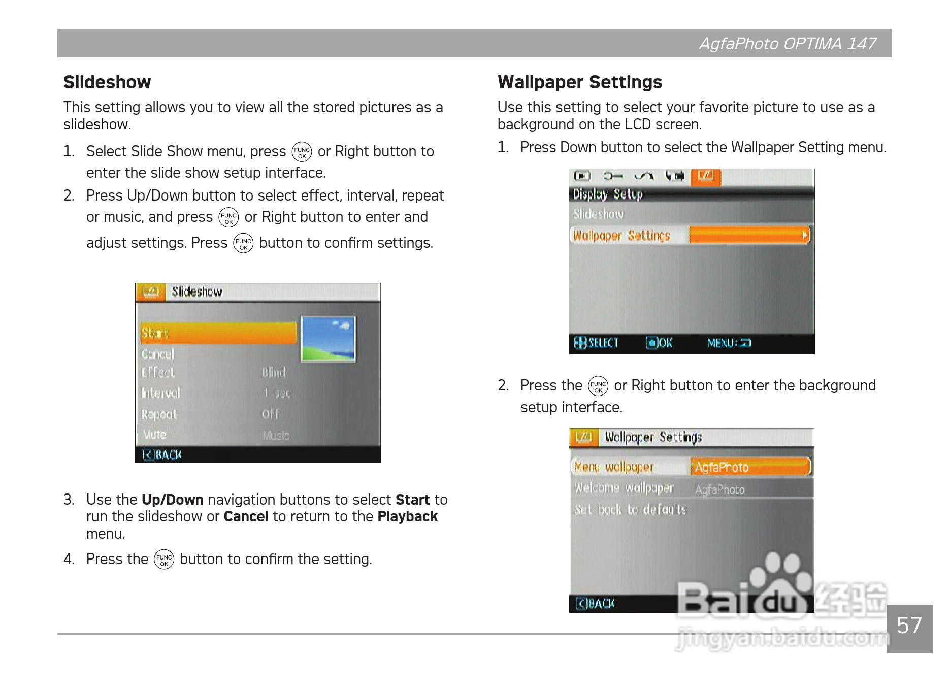 爱克发AgfaPhoto OPTIMA 147数码相机使用说明书:[6]