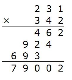 3位数乘三位数列竖式计算题