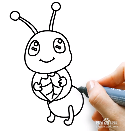 如何画可爱的毛毛虫？