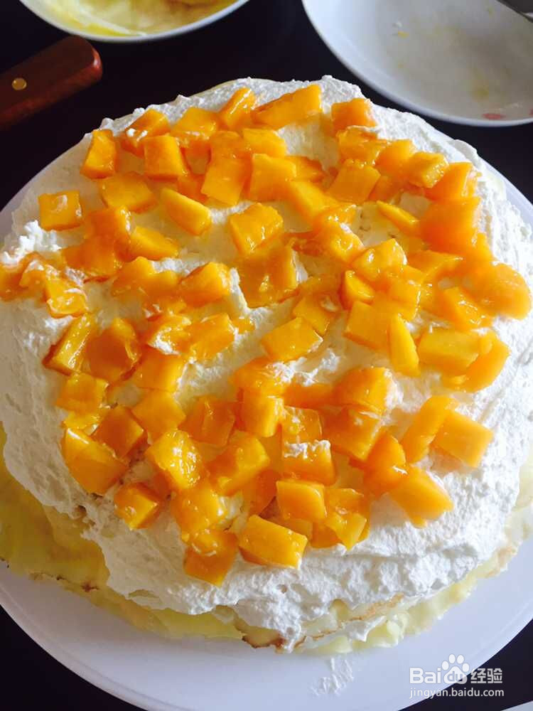 芒果千层蛋糕的做法