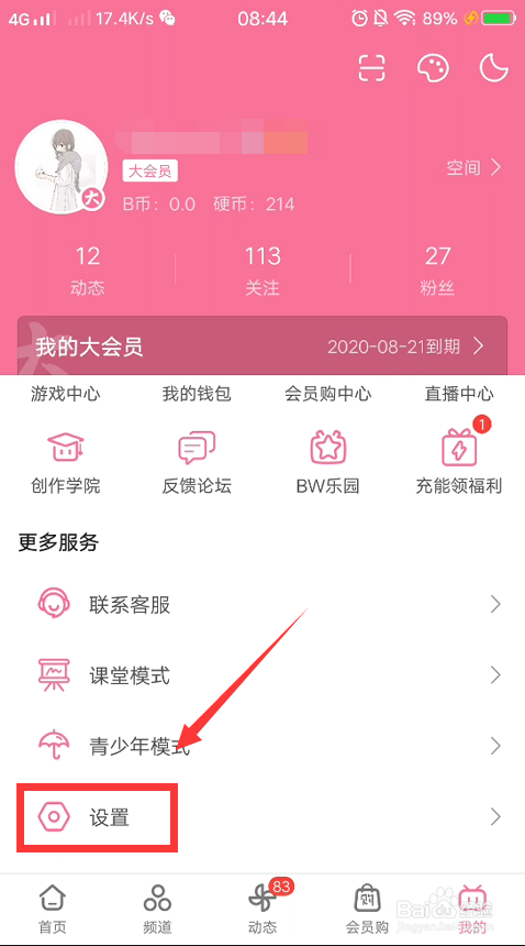 哔哩哔哩怎么开启动态图片水印？