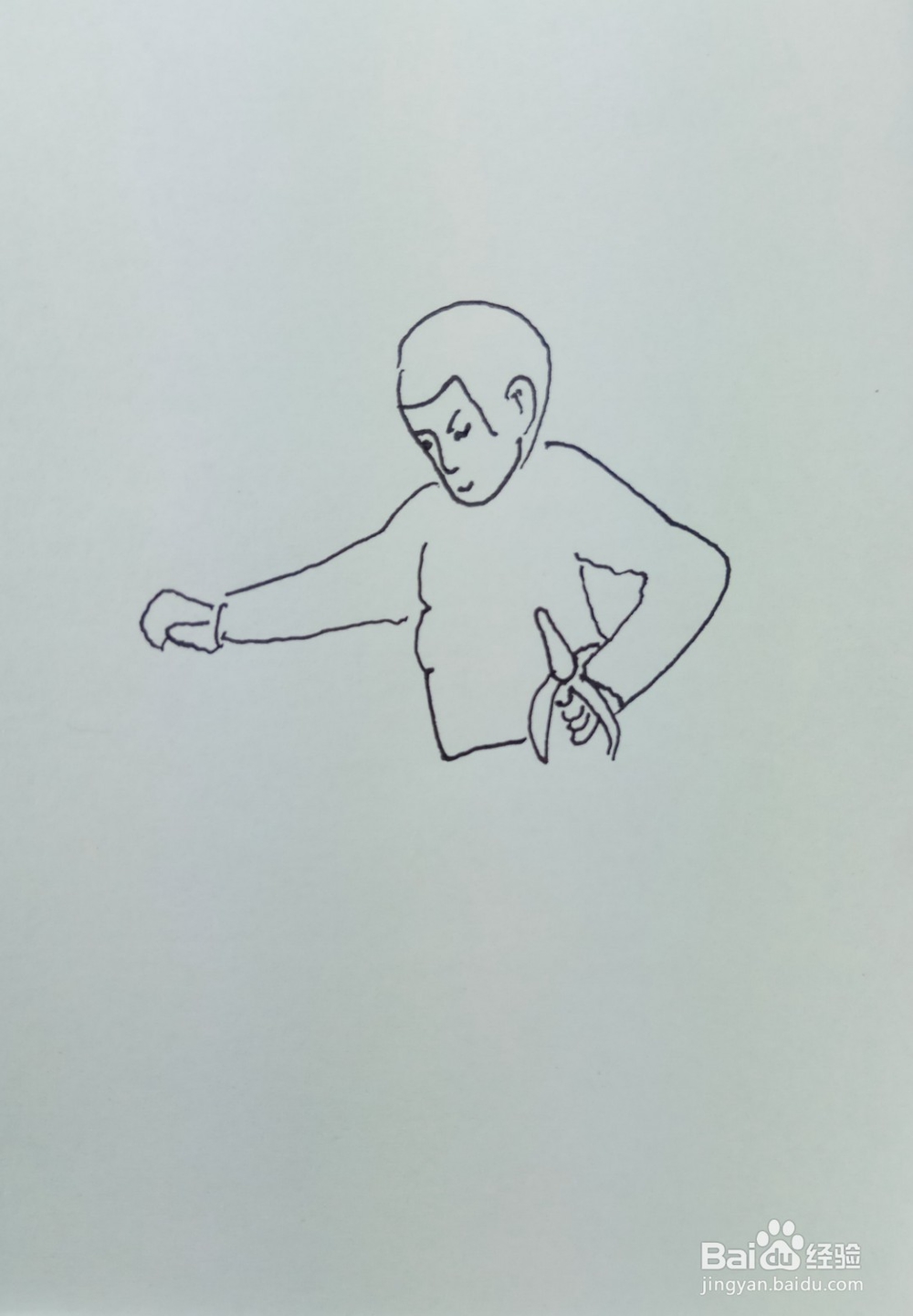 怎样画儿童简笔画快步奔跑着玩球的小孩？