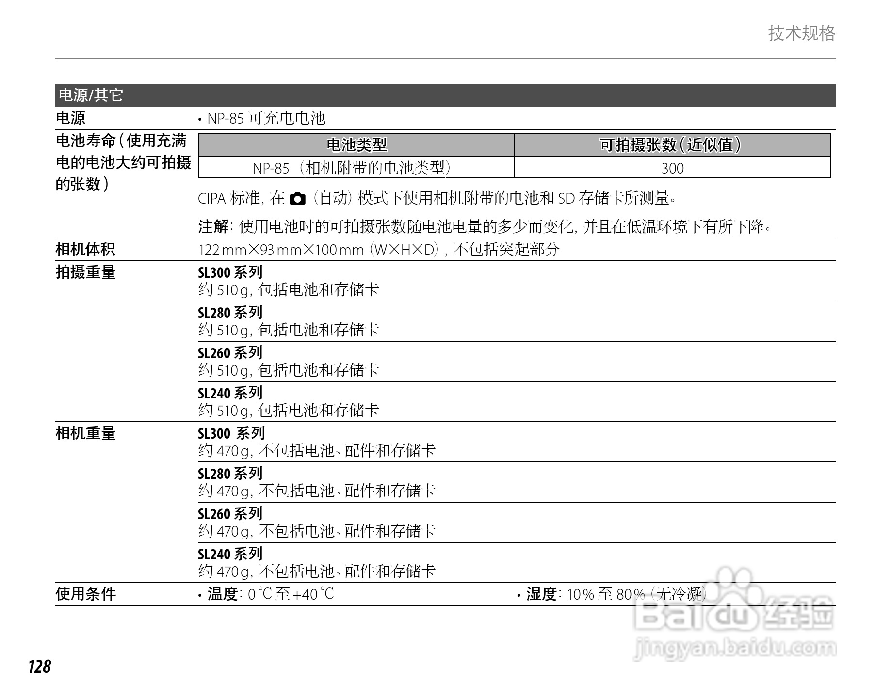 富士FinePix SL260数码相机使用说明书:[15]