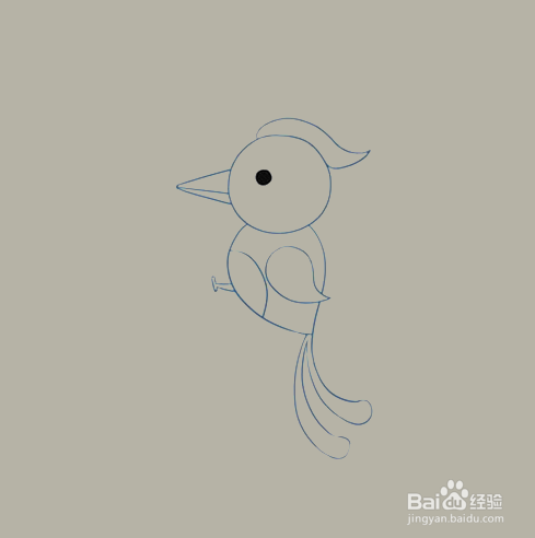 如何画啄木鸟的简笔画？