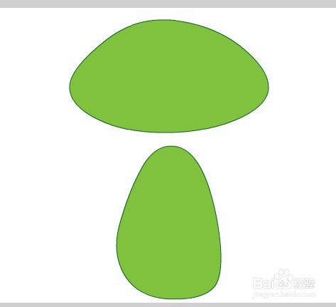 flash绘制卡通蘑菇的方法